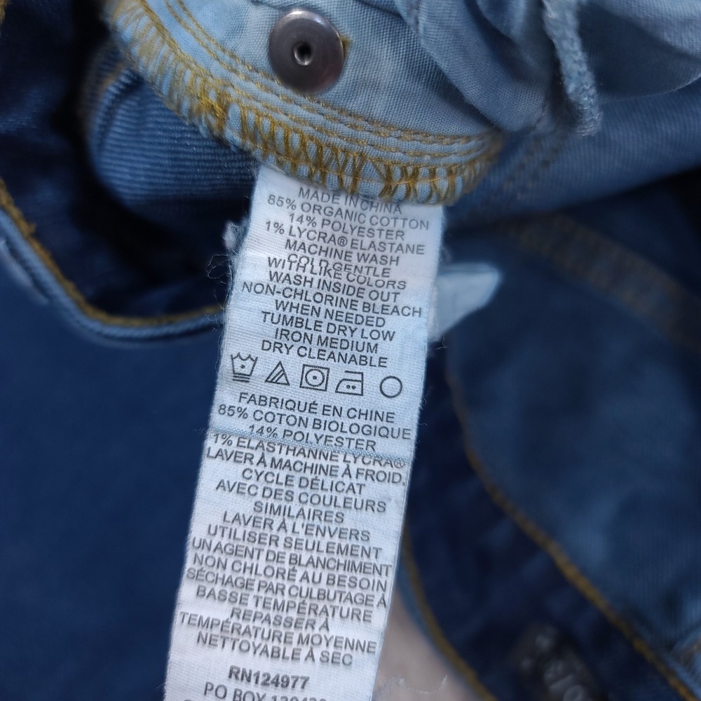 Prana Kara Jeans Women Size 10 Blue Dark Wash Skinny Organic Cotton Stretch - Picture 11 of 12